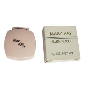 Vintage Mary Kay Blush Creamy Rouge Compact 1/16 Oz. Makeup #0444 RARE Discontin